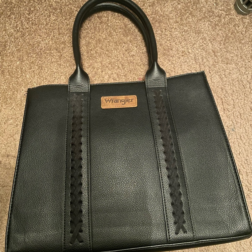 Wrangler Elegant Black Tote Bag for Women